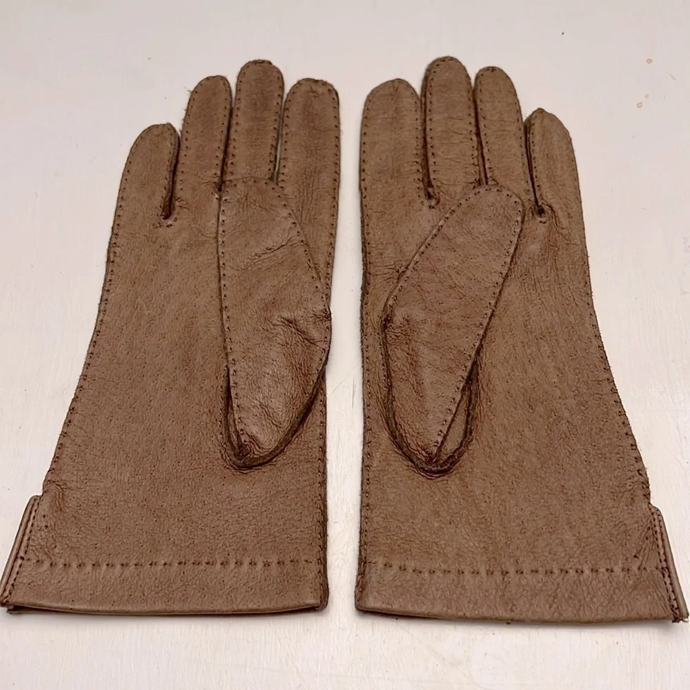 Shalimar Hand stitched Pig Skin Leather Women’s Gloves Size 7 NOS